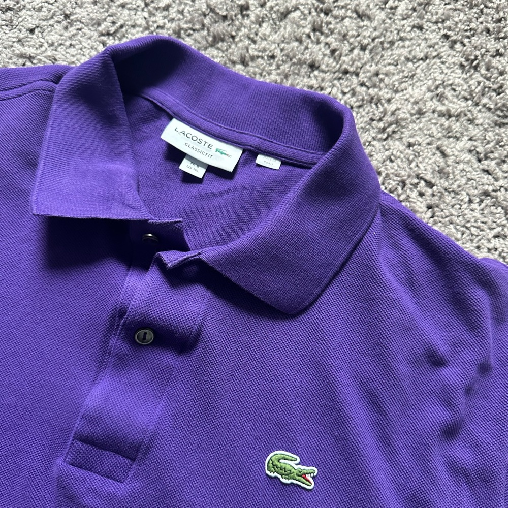 Lacoste men polo cotton. Good condition.